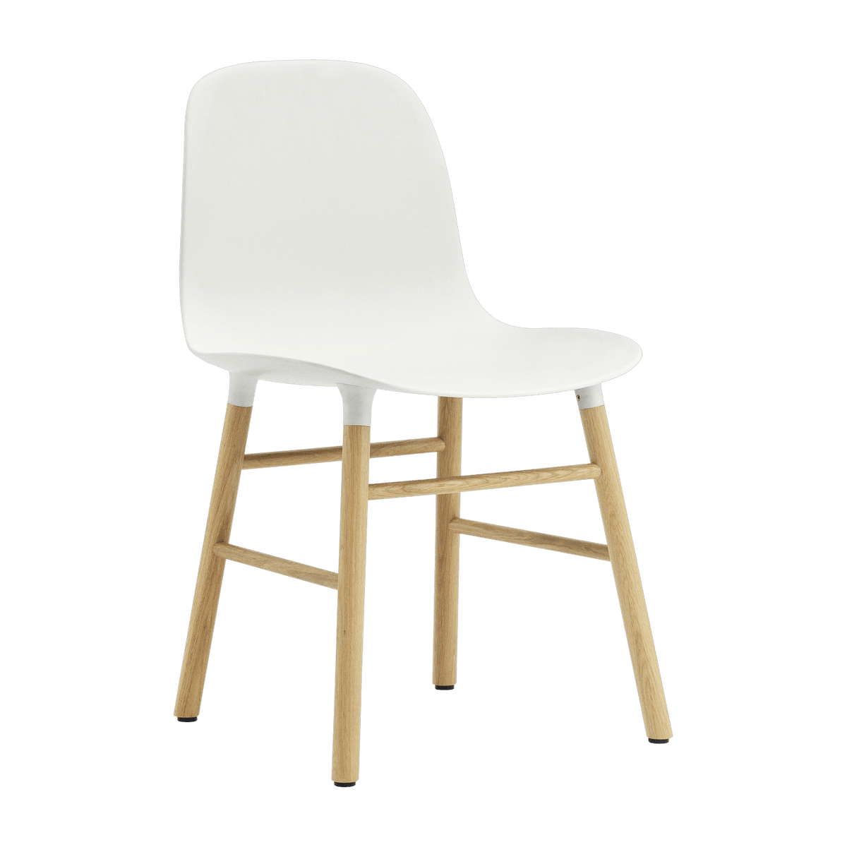 Chaise en chêne naturel et pp blanc Form - Normann Copenhagen - The Cool Republic