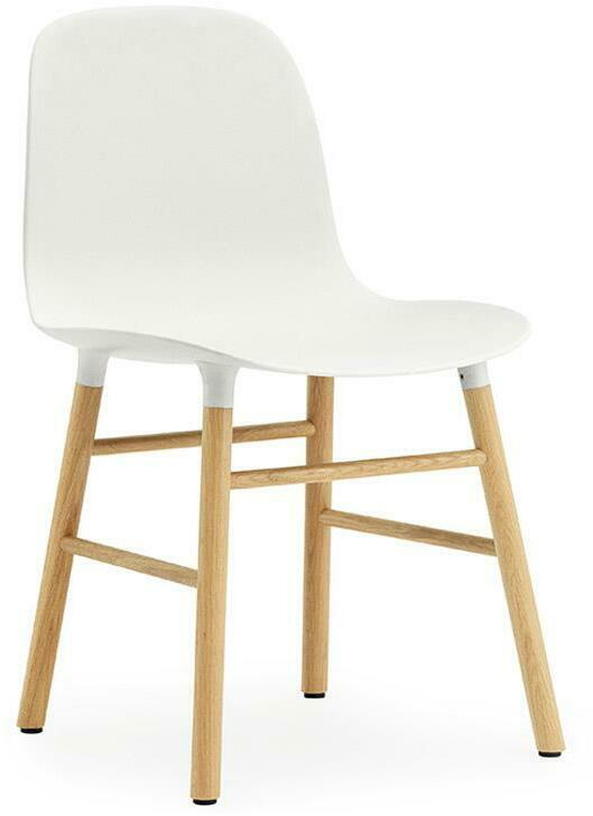 Chaise en chêne naturel et pp blanc Form - Normann Copenhagen - The Cool Republic