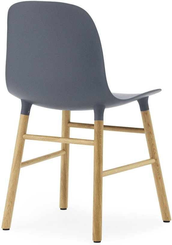 Chaise en chêne naturel et pp bleu Form - Normann Copenhagen - The Cool Republic