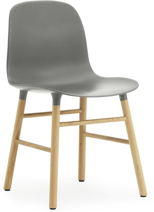 Chaise en chêne naturel et pp gris Form - Normann Copenhagen - The Cool Republic