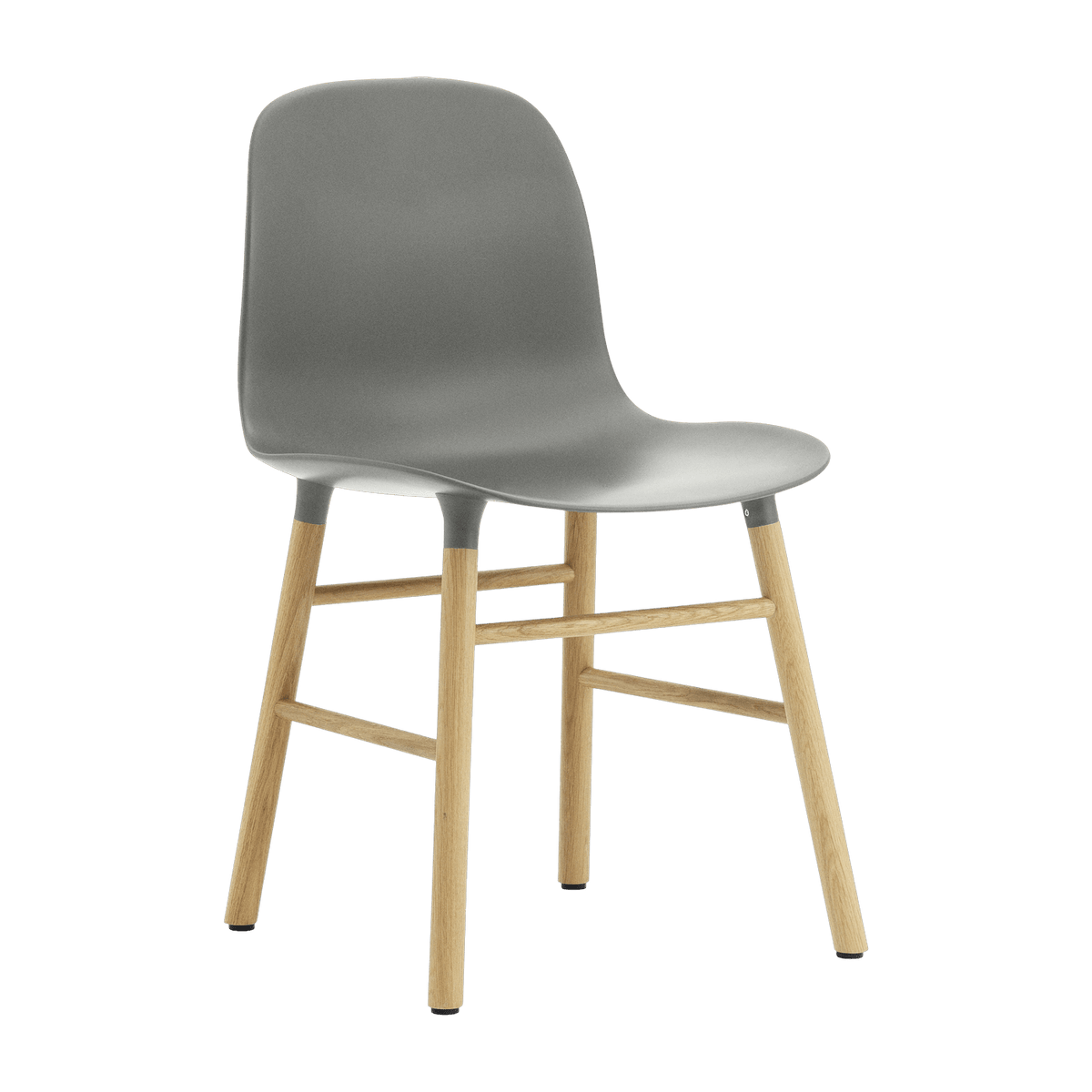Chaise en chêne naturel et pp gris Form - Normann Copenhagen - The Cool Republic