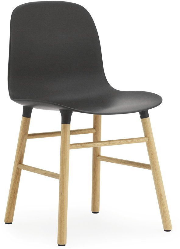 Chaise en chêne naturel et pp noir Form - Normann Copenhagen - The Cool Republic