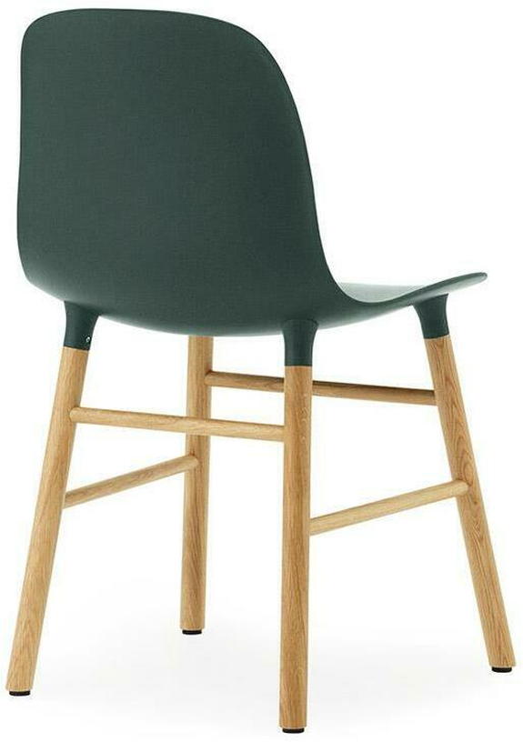 Chaise en chêne naturel et pp vert Form - Normann Copenhagen - The Cool Republic