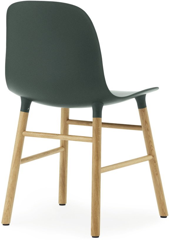 Chaise en chêne naturel et pp vert Form - Normann Copenhagen - The Cool Republic