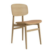 Chaise en chêne naturel et rembourrage en cuir camel NY11 - NORR11 - The Cool Republic