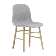 Chaise en chêne naturel et tissu synergy gris lds16 Form - Normann Copenhagen - The Cool Republic