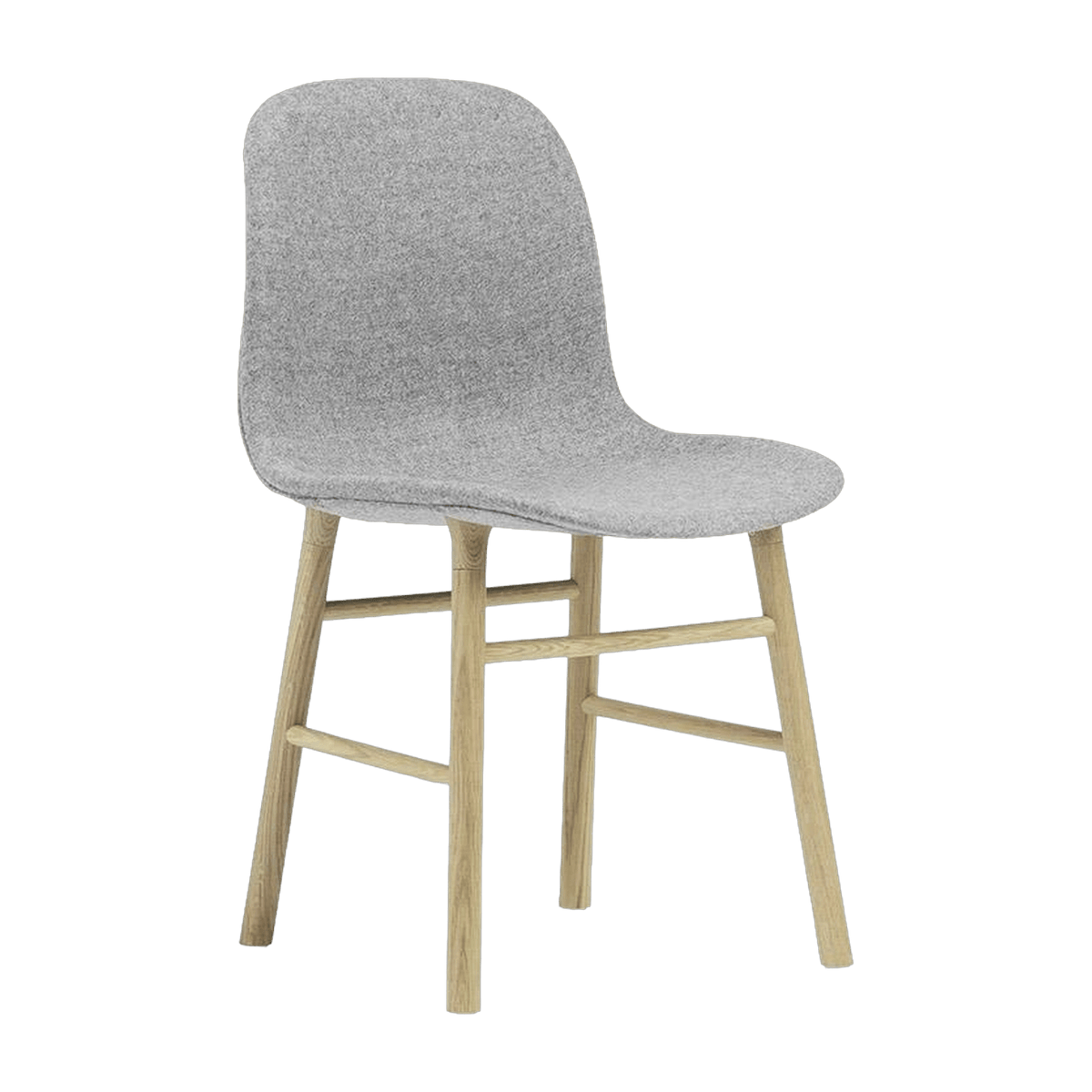 Chaise en chêne naturel et tissu synergy gris lds16 Form - Normann Copenhagen - The Cool Republic