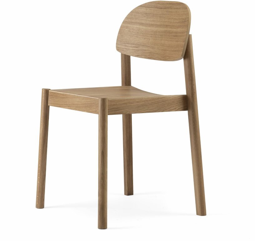 Chaise en chêne naturel huilé et dossier oval Citizen - Emko - The Cool Republic
