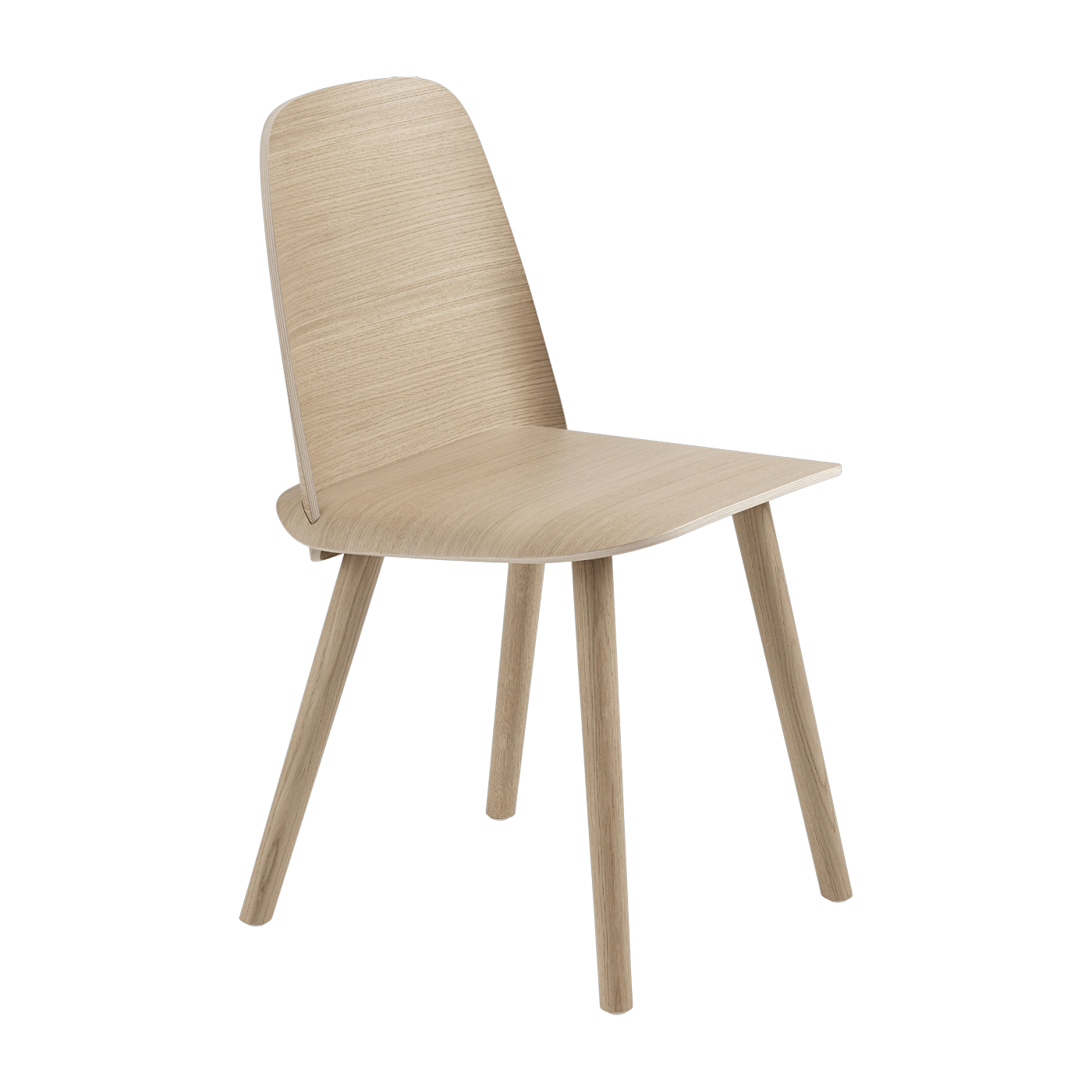 Chaise en chêne naturel Nerd - Muuto - The Cool Republic
