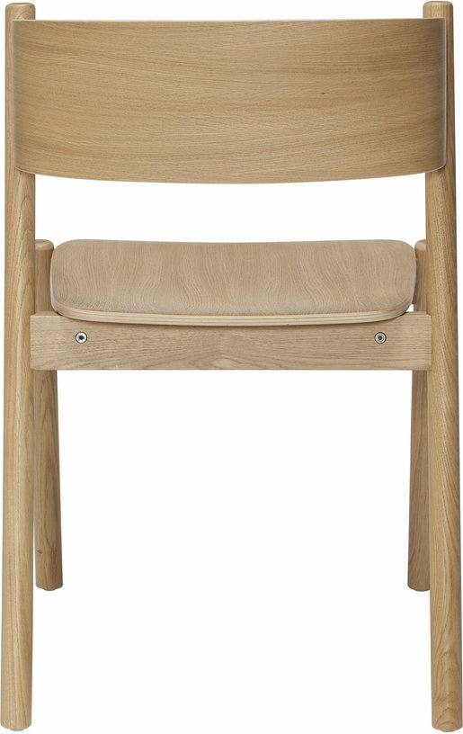 Chaise en chêne naturel Oblique - Hübsch - The Cool Republic