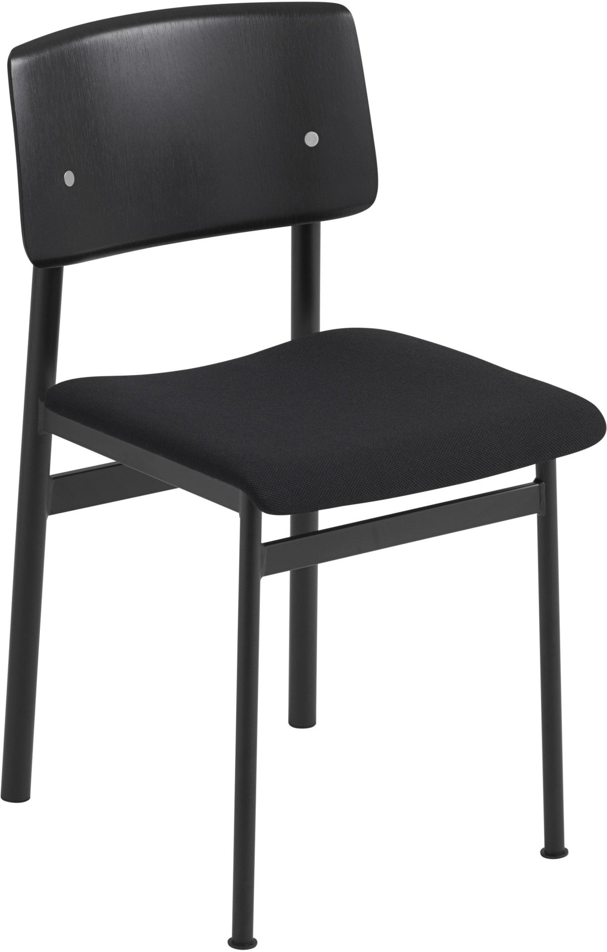 Chaise en chêne noir et assise noire Loft - Muuto - The Cool Republic