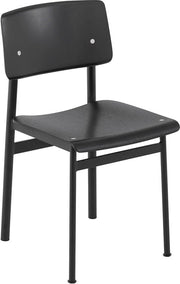 Chaise en chène noir et noire Loft - Muuto - The Cool Republic