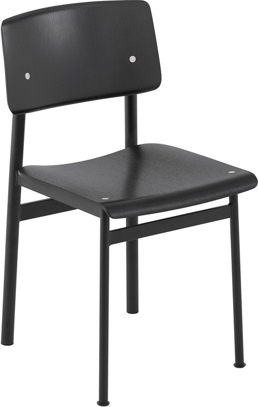 Chaise en chène noir et noire Loft - Muuto - The Cool Republic