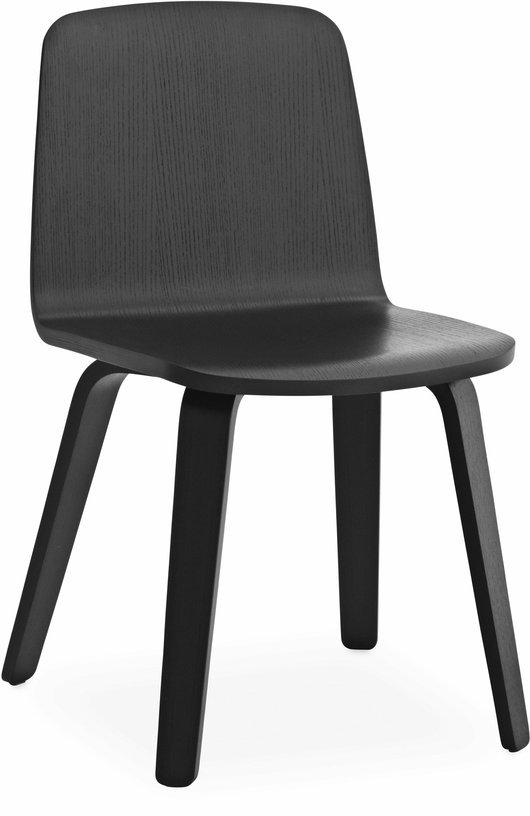 Chaise en chêne noire Just noir/noir - Normann Copenhagen - The Cool Republic