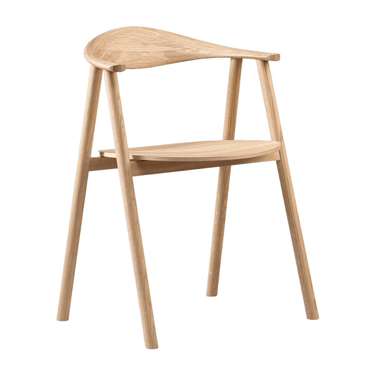 Chaise en chêne pigmenté blanc Swing - Bolia - The Cool Republic