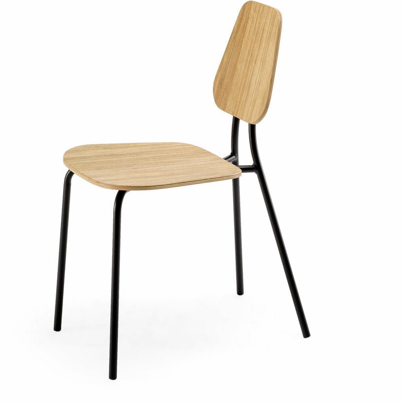 Chaise en chêne plaqué naturel Hoya - Emko - The Cool Republic