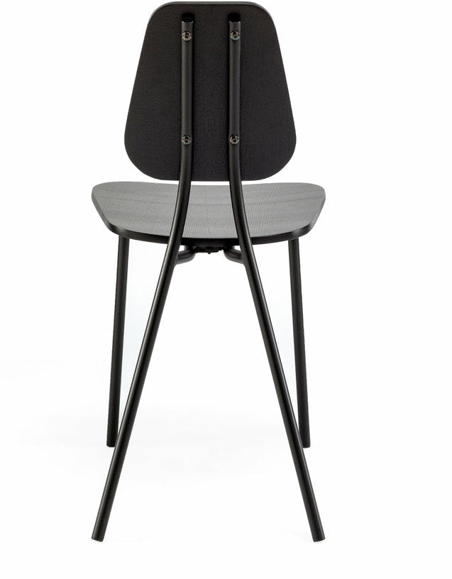 Chaise en chêne plaqué noir Hoya - Emko - The Cool Republic