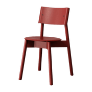 Chaise en chêne rouge coquelicot éco-certifié SSD - TIPTOE - The Cool Republic