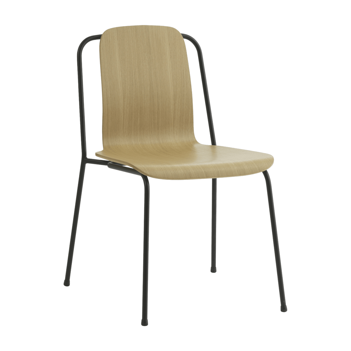 Chaise en chêne structure noire Studio Oak - Normann Copenhagen - The Cool Republic