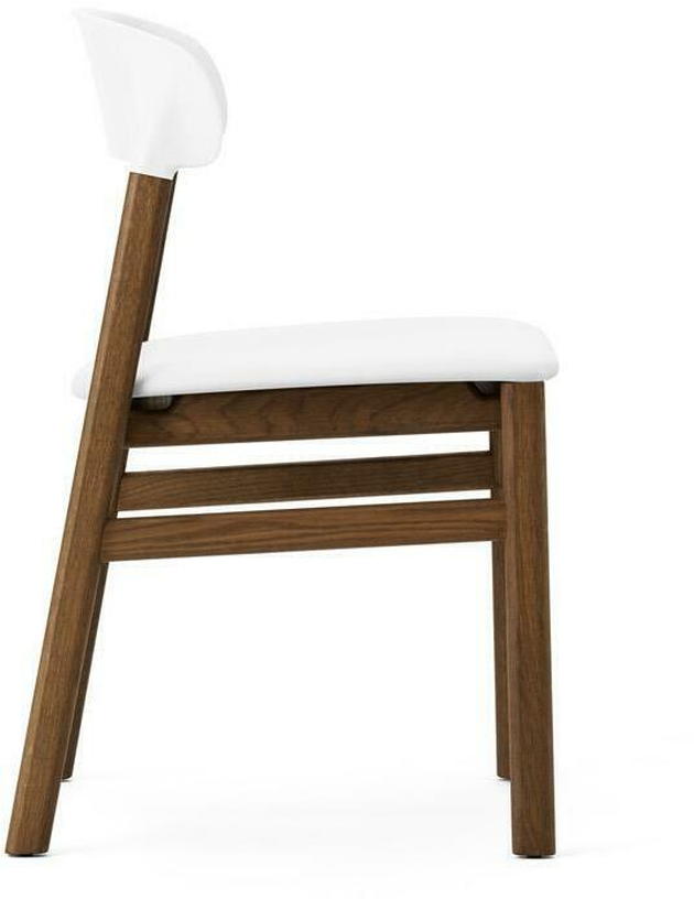 Chaise en chêne teinté et cuir blanc Herit Spectrum Leather blanc - Normann Copenhagen - The Cool Republic