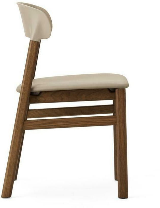 Chaise en chêne teinté et cuir sable Herit Spectrum Leather Sand - Normann Copenhagen - The Cool Republic