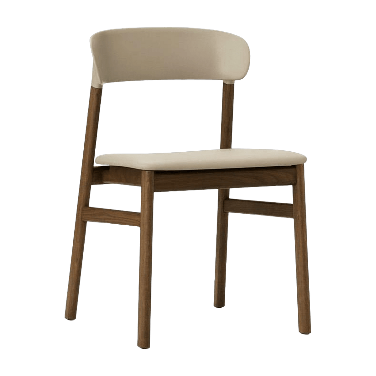 Chaise en chêne teinté et cuir sable Herit Spectrum Leather Sand - Normann Copenhagen - The Cool Republic