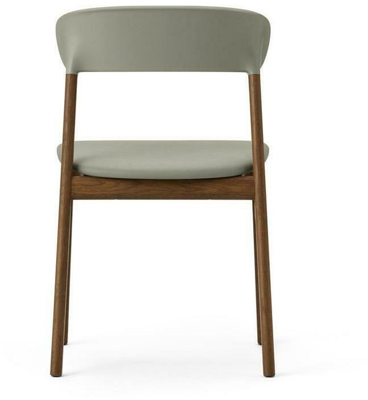 Chaise en chêne teinté et cuir vert Herit Spectrum Leather Dusty vert - Normann Copenhagen - The Cool Republic