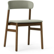 Chaise en chêne teinté et cuir vert Herit Spectrum Leather Dusty vert - Normann Copenhagen - The Cool Republic