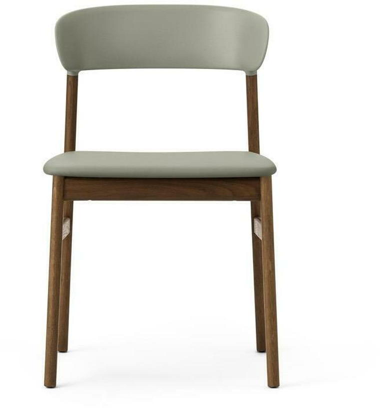 Chaise en chêne teinté et cuir vert Herit Spectrum Leather Dusty vert - Normann Copenhagen - The Cool Republic