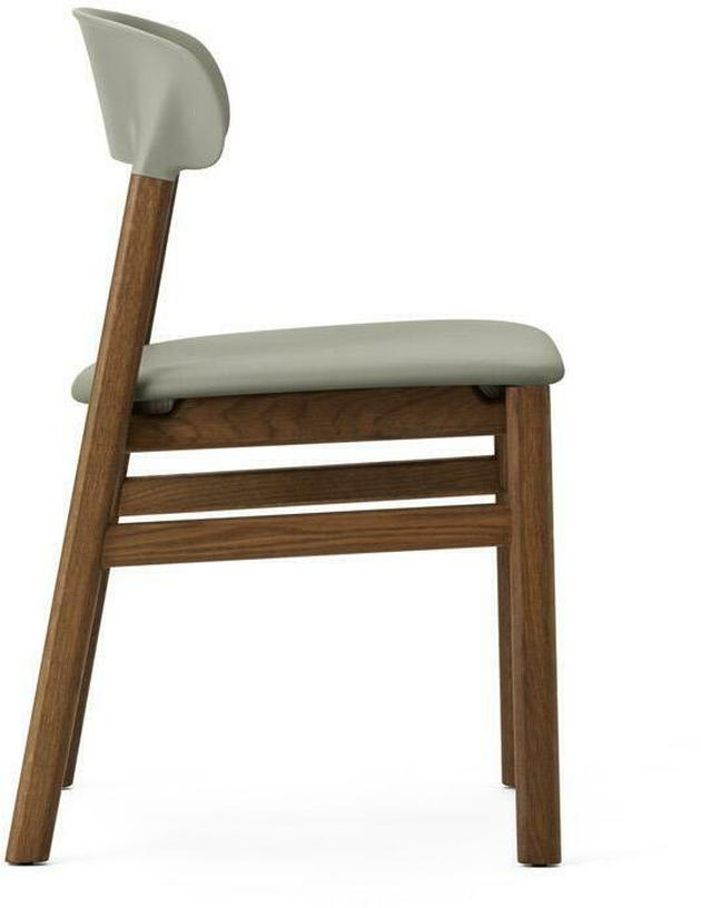 Chaise en chêne teinté et cuir vert Herit Spectrum Leather Dusty vert - Normann Copenhagen - The Cool Republic