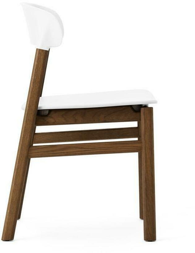 Chaise en chêne teinté et polypropylène blanc Herit blanc - Normann Copenhagen - The Cool Republic