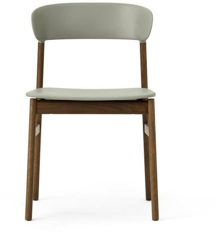 Chaise en chêne teinté et polypropylène vert Herit Dusty vert - Normann Copenhagen - The Cool Republic
