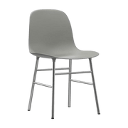 Chaise en chrome et pp gris Form - Normann Copenhagen - The Cool Republic