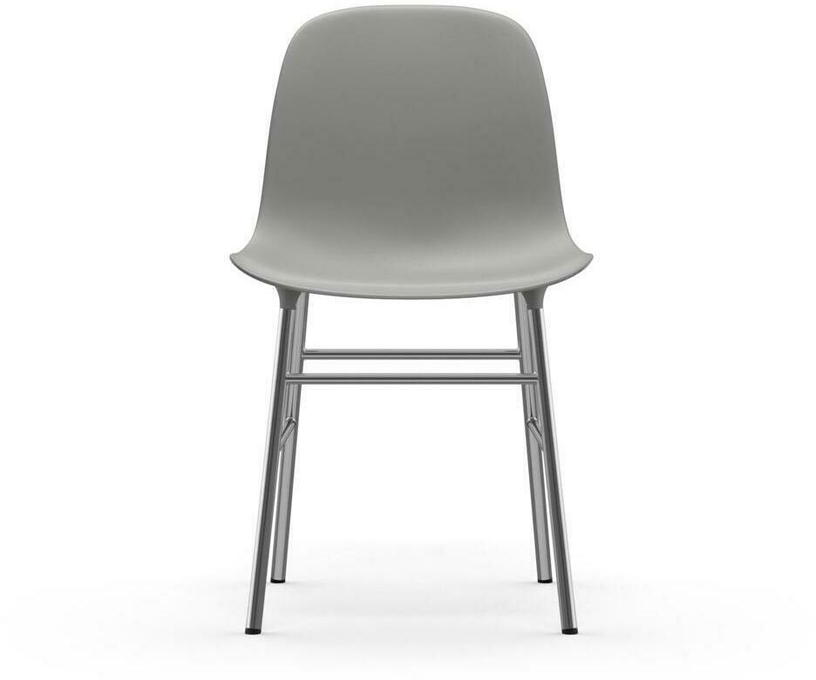 Chaise en chrome et pp gris Form - Normann Copenhagen - The Cool Republic