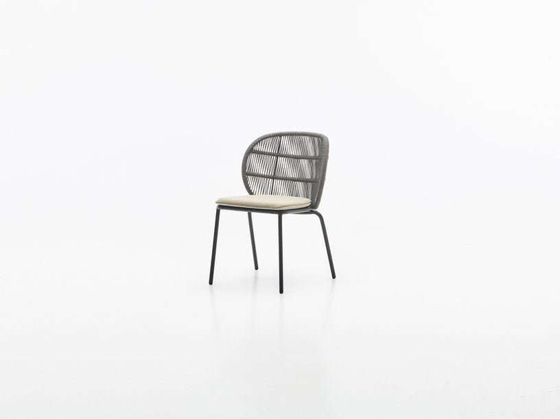 Chaise en corde gris foncé 58 x 81 cm Kodo - Vincent Sheppard - The Cool Republic