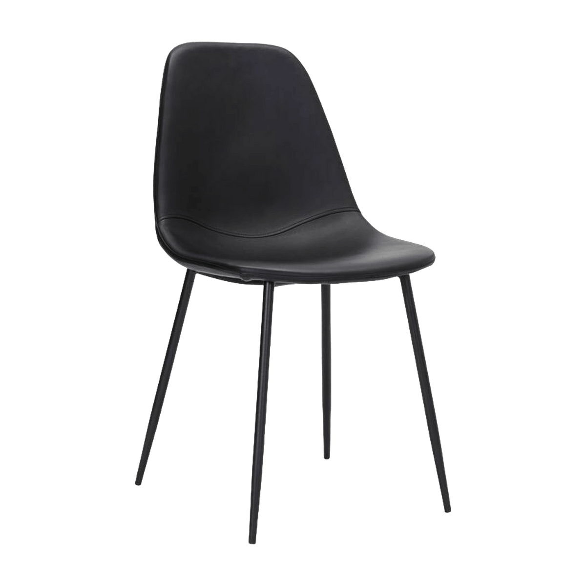 Chaise en cuir noir Found - House Doctor - The Cool Republic