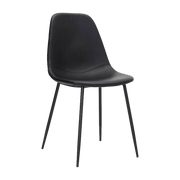 Chaise en cuir noir Found - House Doctor - The Cool Republic