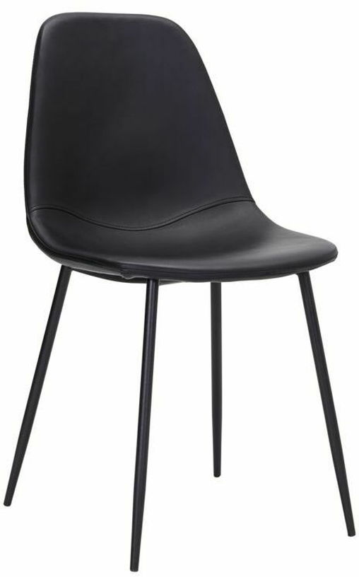 Chaise en cuir noir Found - House Doctor - The Cool Republic