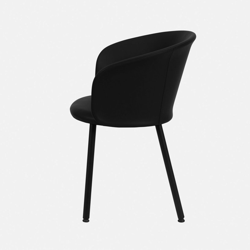 Chaise en cuir noir Kendo - Hem - The Cool Republic