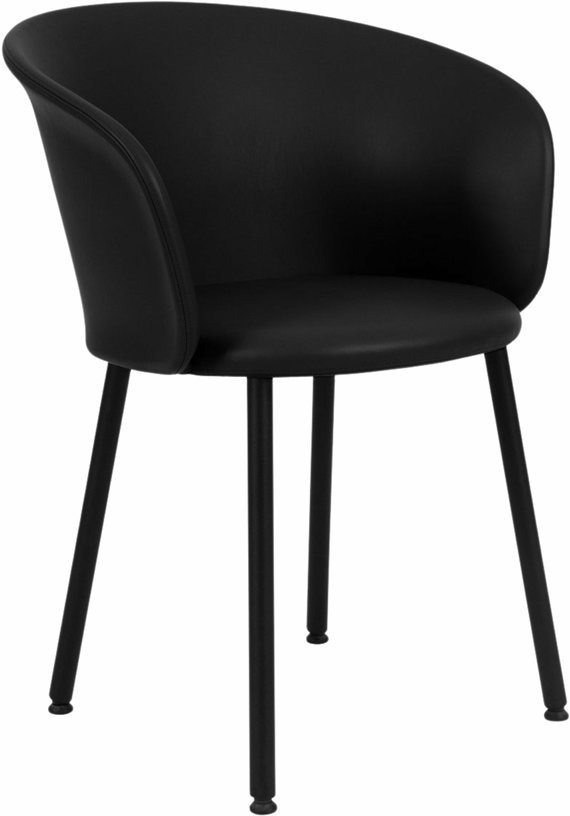 Chaise en cuir noir Kendo - Hem - The Cool Republic