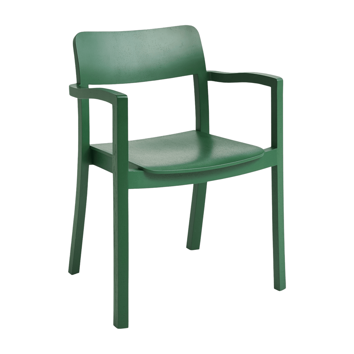 Chaise en frêne avec accoudoirs verte Pastis - Hay - The Cool Republic