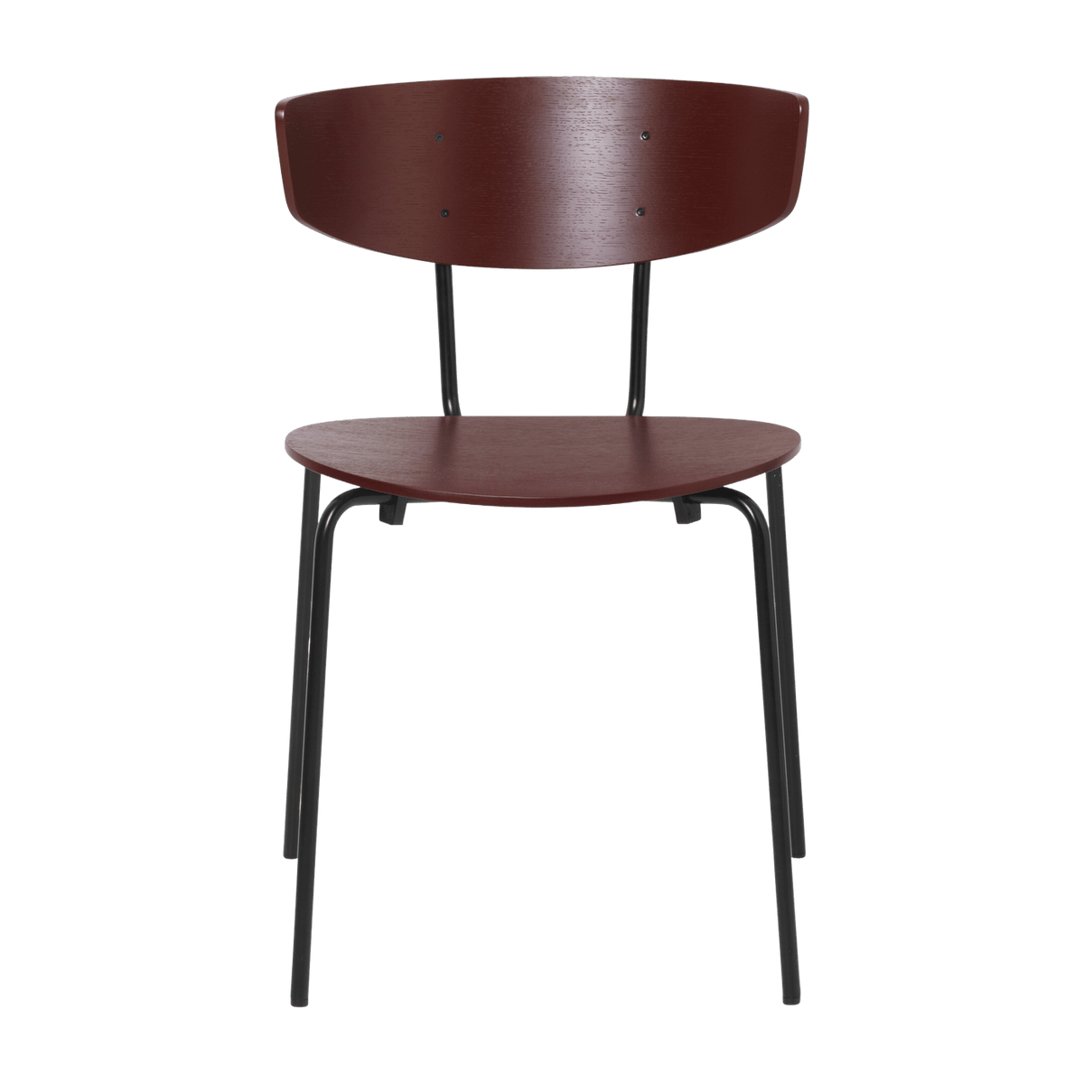 Chaise en frêne marron rouge 50 x 75,5 x 47 cm Herman - Ferm Living - The Cool Republic