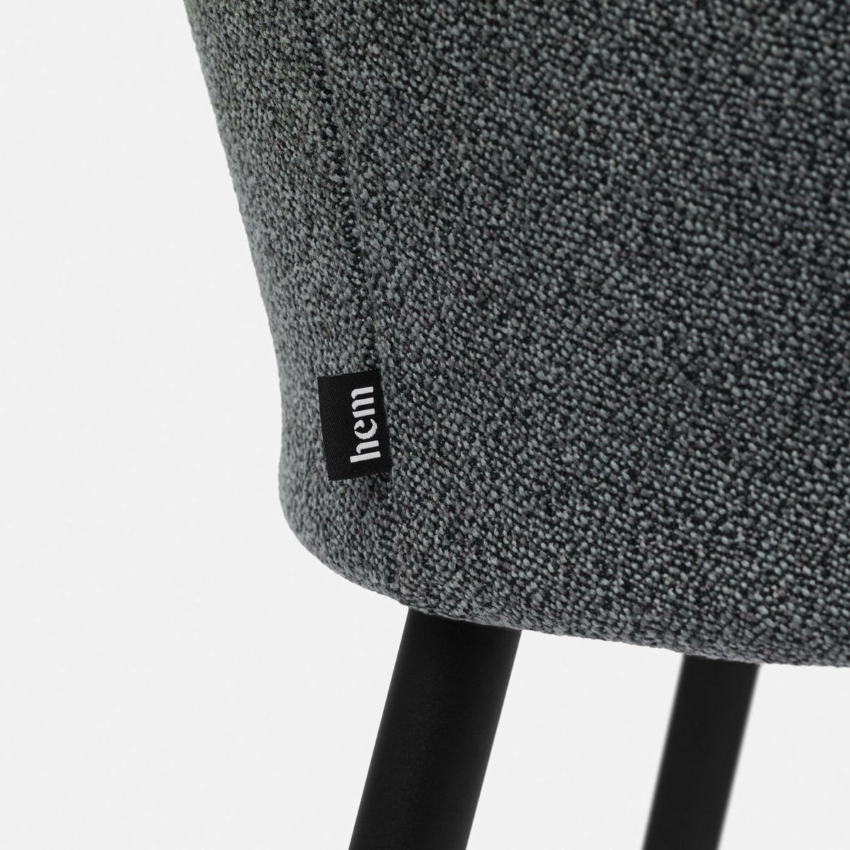 Chaise en laine Graphite Kendo - Hem - The Cool Republic