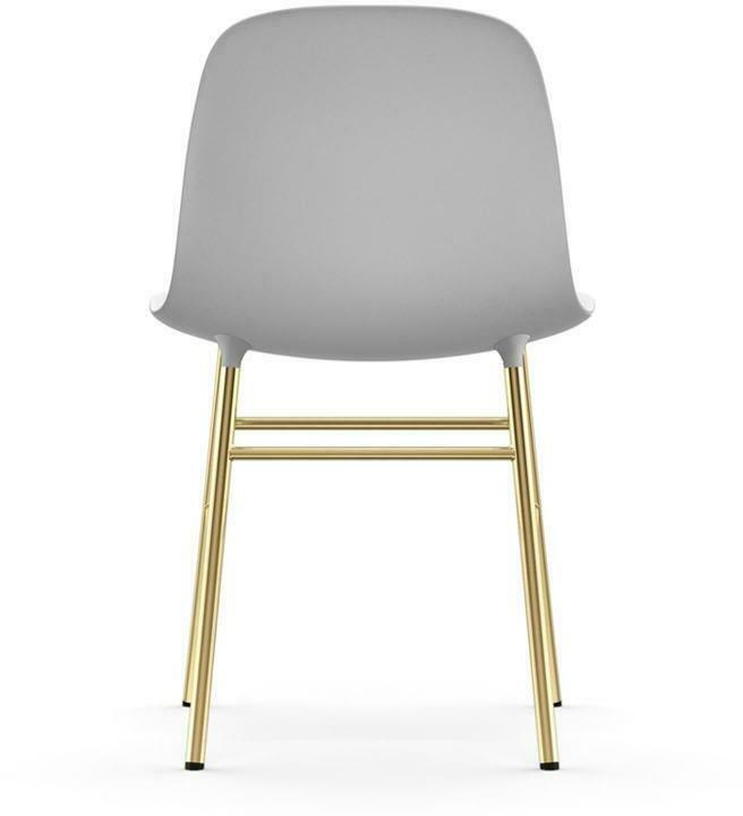 Chaise en laiton et pp blanc Form - Normann Copenhagen - The Cool Republic