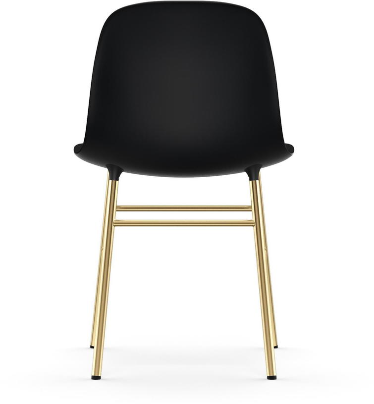 Chaise en laiton et pp noir Form - Normann Copenhagen - The Cool Republic