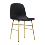 Chaise en laiton et pp noir Form - Normann Copenhagen - The Cool Republic