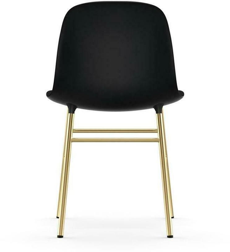 Chaise en laiton et pp noir Form - Normann Copenhagen - The Cool Republic