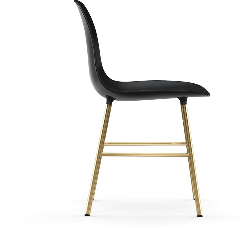 Chaise en laiton et pp noir Form - Normann Copenhagen - The Cool Republic