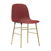 Chaise en laiton et pp rouge Form - Normann Copenhagen - The Cool Republic