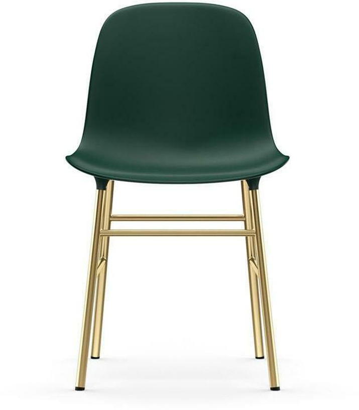 Chaise en laiton et pp vert Form - Normann Copenhagen - The Cool Republic